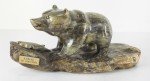 Inuit Serpentine Stone Kodiak Bear Carving