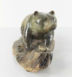 Inuit Serpentine Stone Kodiak Bear Carving
