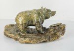 Inuit Serpentine Stone Kodiak Bear Carving