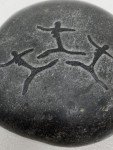 Inuit Stone Roundel: Hunters and Dancers Carving