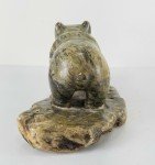 Inuit Serpentine Stone Kodiak Bear Carving