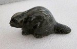 Signed 6" Inuit Carved Beaver by Thorn