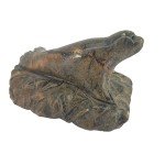 Alaskan Inuit Seal Soapstone Carving Sculpture