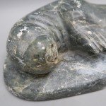 8" Soapstone Walrus Carving - Inuit Art Sculpture
