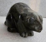 Signed 6" Inuit Carved Beaver by Thorn