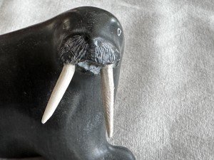 Walrus Inuit Carving - Sanikiluaq Design
