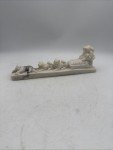 Inuit Eskimo Carving with Five Sled Dogs