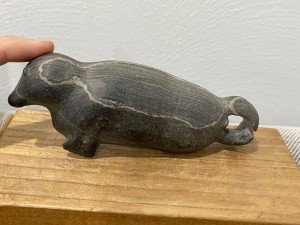Inuit Soapstone Seal Animal Carving