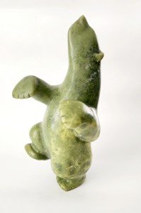 Cape Dorset Dancing Polar Bear Inuit Carving