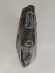 Inuit Otter Eating Fish Soapstone Carving 7.5
