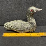 Hand-Carved Jolin Inuit Waterfowl Sculpture