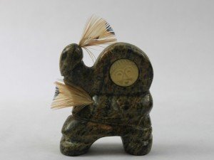 Alaskan Inuit Eskimo Sculpture - Vintage Bekoa Design
