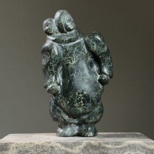 Hand-Carved Inuit Serpentine Marble Figurine