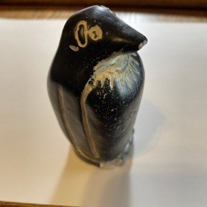 Inuit Carved Soapstone Penguin Sculpture Art Piece