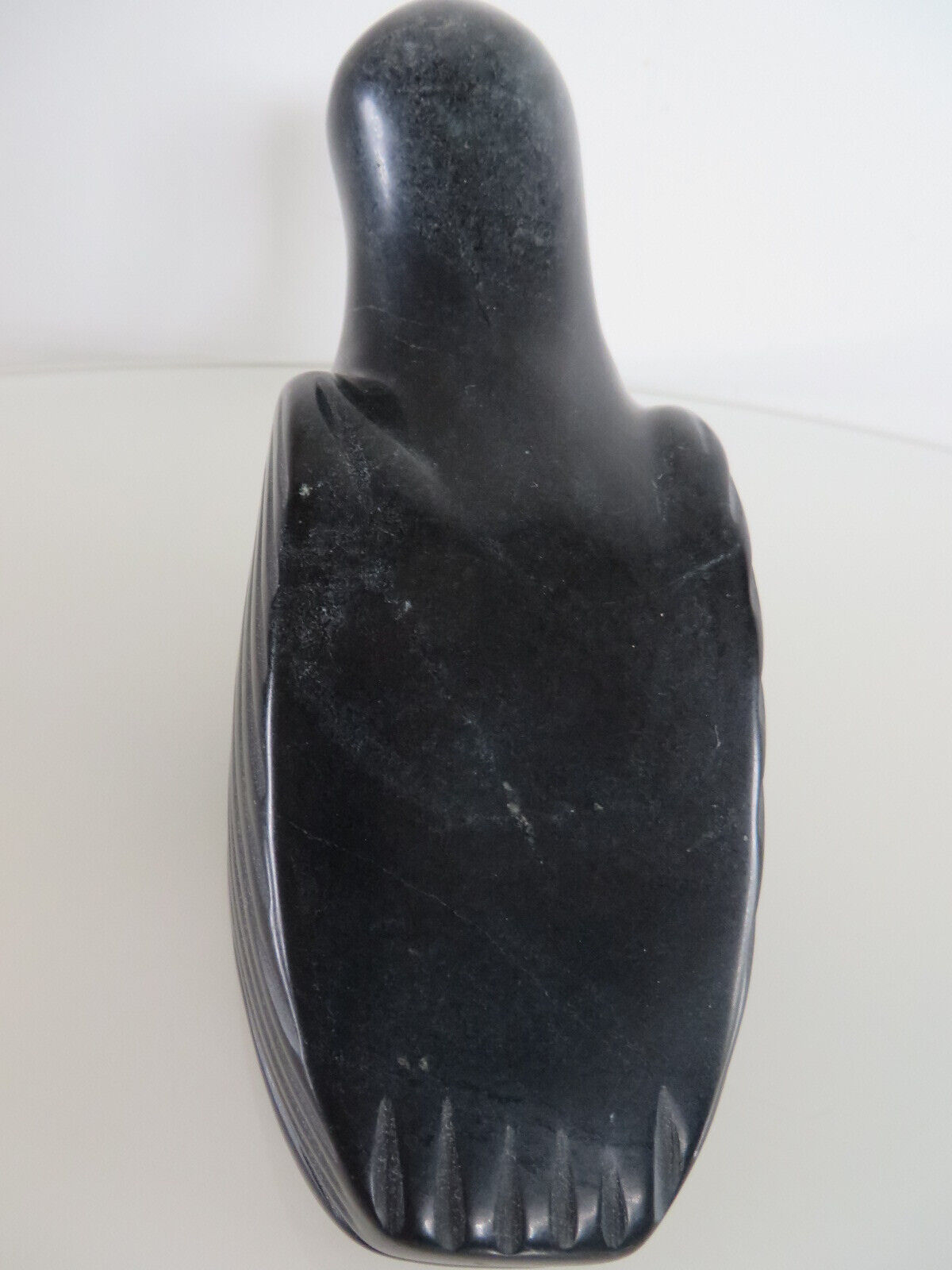 Dark Green Canadian Inuit Duck Statue
