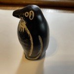 Inuit Carved Soapstone Penguin Sculpture Art Piece