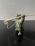 Rare Hand-Carved Soapstone Sculpture by Isa Oomayoualock