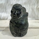 Inuit Stone Carving: Mother and Child Figurine