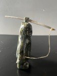 Rare Hand-Carved Soapstone Sculpture by Isa Oomayoualock