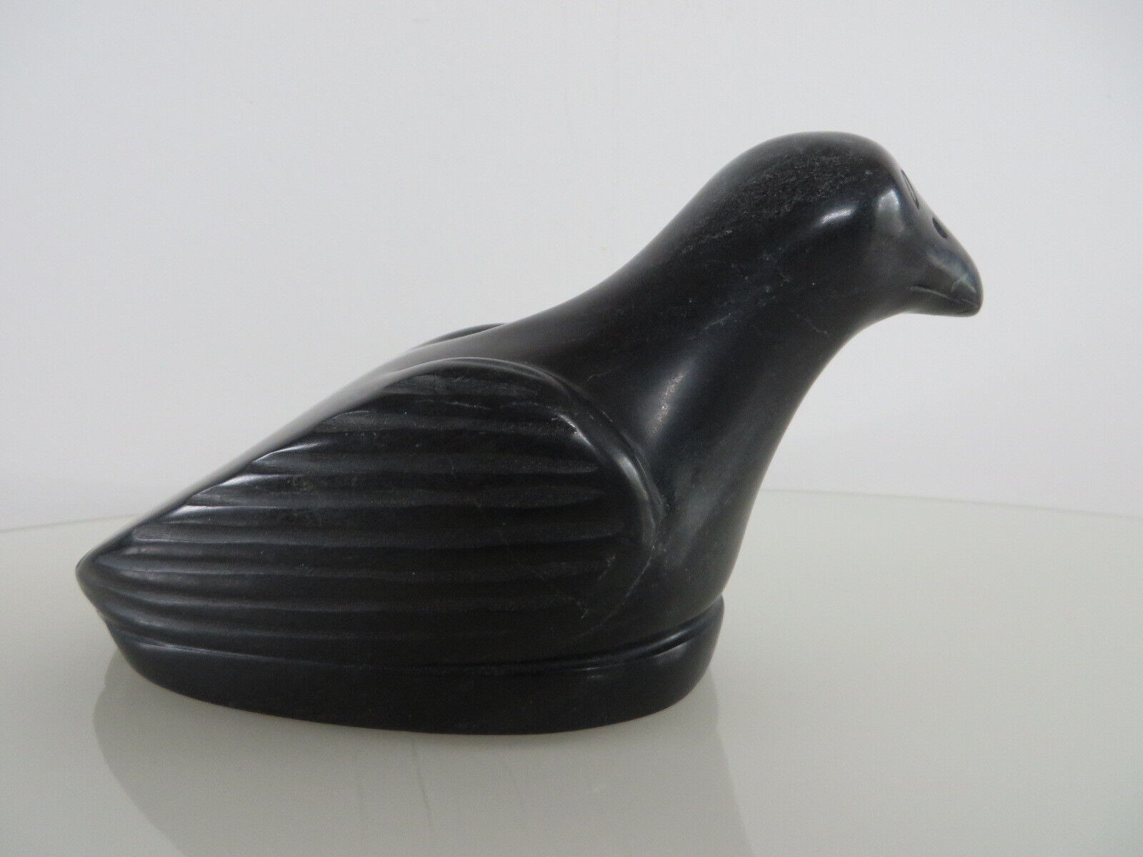 Dark Green Canadian Inuit Duck Statue