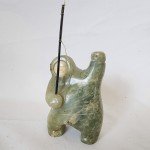 Inuit Soapstone Hunter Figurine by Levi Tetpon