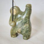 Inuit Soapstone Hunter Figurine by Levi Tetpon