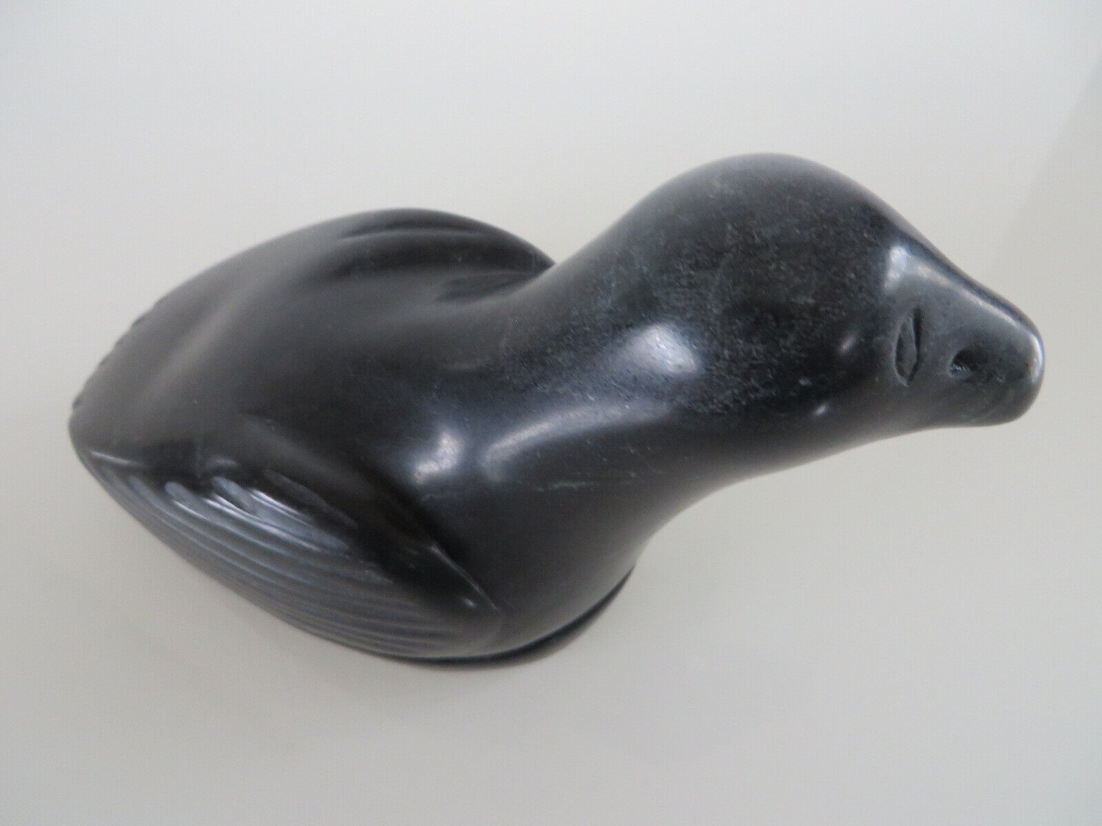 Dark Green Canadian Inuit Duck Statue