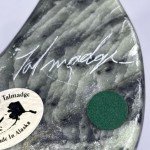 Signed Inuit Soapstone Whale Sculpture by Bob Talmadge
