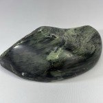 Signed Inuit Soapstone Whale Sculpture by Bob Talmadge