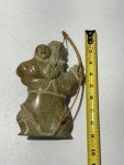 Signed Donny Pitsiulak Inuit Hunter Stone Carving