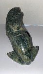 Hand-Carved Soapstone Inuit Walrus Sculpture by ET III