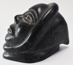1982 Woman's Face Soapstone Carving by Nalukturuk