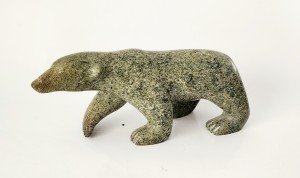 Stalking Polar Bear Inuit Art Carving