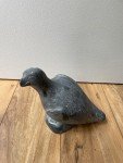 Signed Inuit Soapstone Bird Sculpture Art