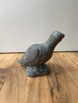Signed Inuit Soapstone Bird Sculpture Art