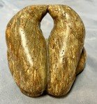 Inuit Stone Carving: Sea Lions Kissing Figurine