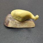 Handmade Stone Whale Inuit Art Carving