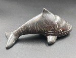 Vintage Inuit Soapstone Whale Carving - 6