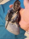 Hand-Carved Inuit Soapstone Sculpture from Canada