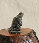 Inuit Carved Stone Woman Eskimo Vintage Statue