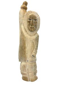 Hand-Carved Vintage Inuit Eskimo Figure Sculpture