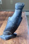 Inuit Soapstone Salmon Fish Carving Sculpture