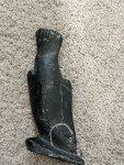 Inuit Soapstone Salmon Fish Carving Sculpture