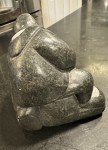 Inuit Stone Carving: Hunter with Fish, 1993