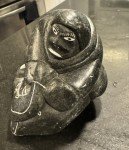 Inuit Stone Carving: Hunter with Fish, 1993