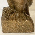 Signed Bald Eagle Inuit Stone Carving Sculpture