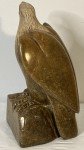 Signed Bald Eagle Inuit Stone Carving Sculpture