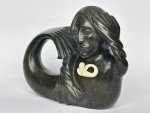 Nuveeya Ipellie Signed Sedna Stone Sculpture