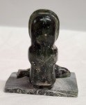 Signed Inuit Stone Carving: Eskimo and Seal
