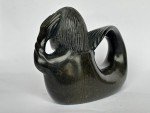 Nuveeya Ipellie Signed Sedna Stone Sculpture